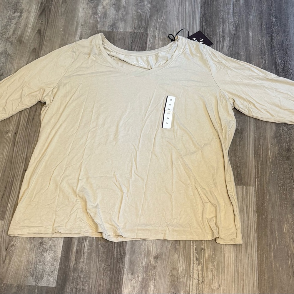 Avaโ & Viv Light Beige Blouse